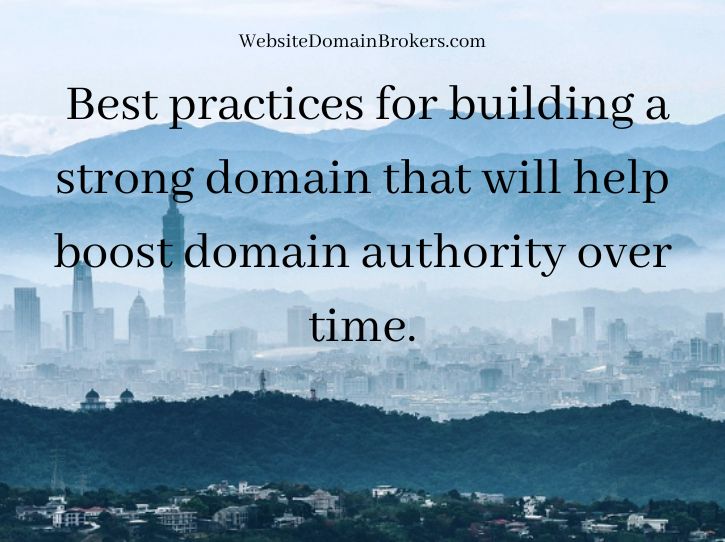 building domain authority 
